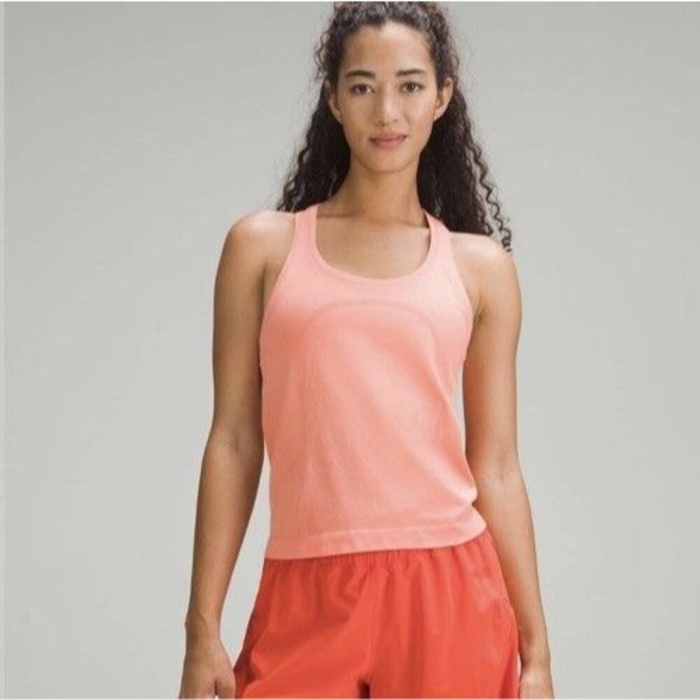 Lululemon Size 10 Swiftly Tank Top Race Length Coral Pink